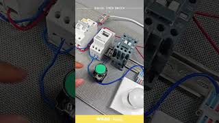 How to Connect EHC15A Digital Time Switch with Contactor Button and Light [upl. by Sletten]