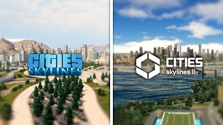 Does CS1 still look better O  Cities Skylines 1 VS Cities Skylines 2 Comparison [upl. by Magocsi160]