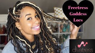 No Cornrows Individual Crochet Goddess Locs on Relaxed 4C Hair Divatress [upl. by Litch125]