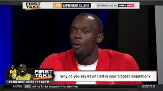 Usain Bolt quotThe Fastest Manquot 2016 Olympic Interview On Kevin Hart [upl. by Emelia]