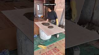 Tile Installation 4 construction trending trendingshorts fyp fypshort short [upl. by Taima]