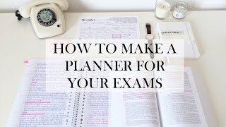 How To Make a Planner For Your Exams [upl. by Marelya]