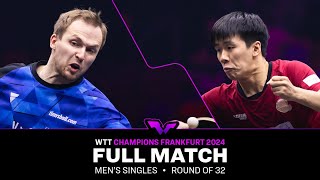 FULL MATCH  Marcos Freitas vs Dang Qiu  MS R32  WTTFrankfurt 2024 [upl. by Noside]