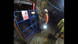 Operation of Main Shaft Winch amp Doors on the Llechfraith Adit Level of the Clogau Gold Mine in Wales [upl. by Nich]