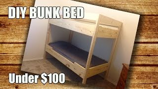 DIY BUNK BED UNDER 100 [upl. by Philipps]