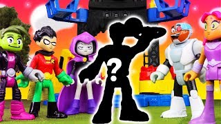 TEEN TITANS GO Mystery Surprise DC Super Friends Battle at the Batcave with Imaginext Teen Titans [upl. by Vikki]