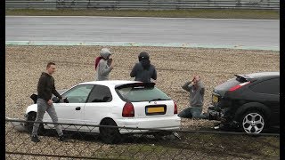 Hard Crash Honda amp Ford 10032019 Automaxx Streetpower Zandvoort [upl. by Ellga545]