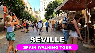 Walking Seville Spain  Historic Churches Palaces amp Tapas [upl. by Latsyrk]