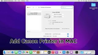 Add Canon LBP2900 Printer in MAC [upl. by Hannala841]