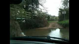 Fiat Panda 4x4 crossing Belmesthorpe ford Lincolnshire [upl. by Anairol]