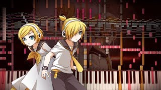 Synthesia Vocaloid  AntiChlorobenzene  アンチクロロベンゼン  Kagamine Rin  15000 Notes  Black MIDI [upl. by Kinghorn]