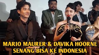 MARIO MAURER amp DAVIKA HOORNE SENANG BISA KE INDONESIA [upl. by Atsylak]