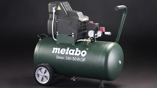 Metabo Kompressor  Compressor Basic 28050 W OF [upl. by Elicul]