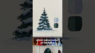 Color is relative to what it’s next to watercolortutorial watercolor [upl. by Anippesuig]