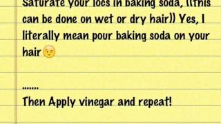 How To Do a Clarifying Rinse For Locs Apple Cider Vinegaramp Baking Soda Rinse [upl. by Kippy]