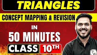 TRIANGLES in 50 minutes Minutes  Maths Chapter 6  Class 10th CBSE Board [upl. by Secnirp]