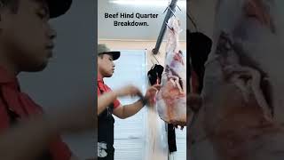 Beef Hindquarter Breakdown butcher meatcutter butchery meat meat meatlovers [upl. by Brander136]