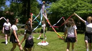 Maypole Dance in British Cultural Garden in Cleveland [upl. by Ardnassak74]