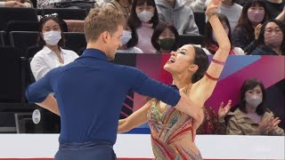 2023 Worlds Madison CHOCK  Evan BATES USA Rhythm Dance 24032023 [upl. by Dacy753]