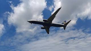 Ryanair boeing 737800 landing in kraków airport 9HQEA [upl. by Rainger]