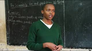 Scramble for and Partition of Africa by Delistuta Kagambe from Arusha Day Secondary School [upl. by Nnednarb]