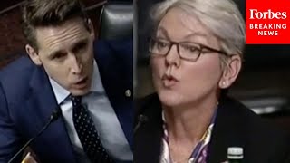 Listen I Am Dead Serious About This Josh Hawley Gives Jennifer Granholm Blunt Warning [upl. by Dyer]