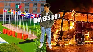 UNIVERSIDAD UDLAP SALE MAL 😱 SE QUEMA EL AUTOBÚS 🚌🔥🤑🥵😭🥶 [upl. by Smiga]