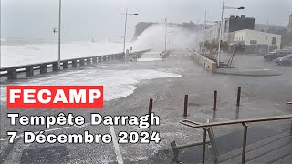 TEMPETE DARRAGH  Fécamp  7 décembre 2024 [upl. by Georgiana548]