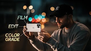 how i FILM EDIT amp COLOR GRADE iPhone CINEMATIC MODE video [upl. by Alludba]