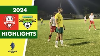 AUSTRALIA CUP HIGHLIGHTS  WARILLA WANDERERS 5 CARLTON ROVERS 2 AET  190324 [upl. by Olyhs]