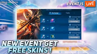 MOBILE LEGENDS SNOW BOX EVENT GET FREE SKIN  RECHARGE TASK [upl. by Rikki]