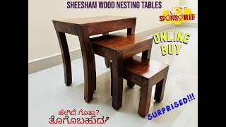 how is sheesham wood nesting table get to know along with me [upl. by Sices799]