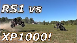 Polaris RZR XP1000 vs RZR RS1 whats better drag jump race [upl. by Tranquada]