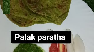 Palak paratha recipe 🙏 tasty yummy food video 🙏🙏 [upl. by Marigolda]