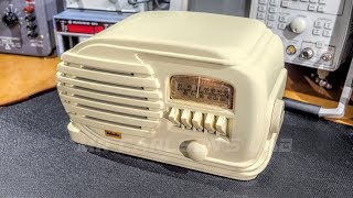 Electronic Restoration 1947 Belmont Radio Receiver 5D128 [upl. by Weissberg]