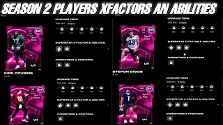 SEASON 2 FIELD PASS PLAYERS XFACTORS AN ABILITIES LEAKED  MADDEN 25 ULTIMATE TEAM [upl. by Swithin]