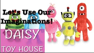 Book ReadAlong Yo Gabba Gabba Lets Use Our Imaginations Brobee Muno Plex  Daisy Toy House [upl. by Assenar]