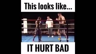 Sick Muay Thai Knockout  Jumping Spinning Roundhouse  Rolling Thunder KO [upl. by Snoddy28]