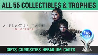 A Plague Tale Innocence  All 55 Collectibles and All ChapterSpecific TrophiesAchievements 🏆 [upl. by Eniruam752]