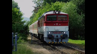 Sűrített ütem de csonkított szerelvény  R 912 Gemeran FilakovoZvolen TRAIN TRIP REPORT HUN [upl. by Annmaria811]