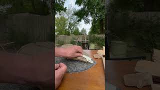 Laying out a spalted wood spoon youtubecreators youtubehighfive [upl. by Ysnap]