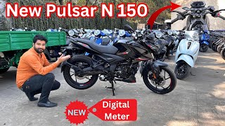 Digital Meter 2024 Model Bajaj Pulsar N150 Review New Changes New Price Features  N150 2024 Model [upl. by Aleehs]