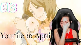 I was Ugly Crying Kouseis Goodbye  Your lie in April  Episode 13  First time watching [upl. by Derdlim922]