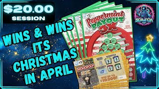 20 Session leads to Nearly half the Tickets Winning 😁 Illinois Lottery Scratch Off Tickets [upl. by Aryc]