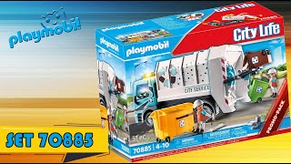 Playmobil SET 70885 Müllwagen mit Licht [upl. by Lamond752]