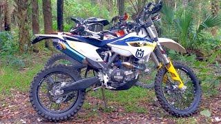 Busted KTM 500 exc KTM 690 Husqvarna FE501 trail ride [upl. by Costello560]