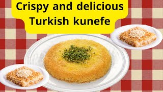 Crispy and delicious Turkish kunefe [upl. by Nosidda]