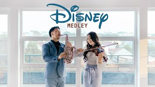 DISNEY MEDLEY Saxophone and Violin duet by Desmond Amos amp Kezia Amelia [upl. by Enaasiali290]