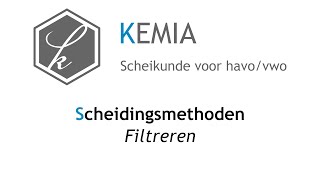 Scheidingsmethoden Filtreren [upl. by Martens602]