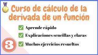 Cómo calcular Derivadas  Aprende desde cero 3 [upl. by Richel]